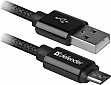 Дата кабель USB 2.0 AM to Micro 5P 1.0m USB08-03T PRO black Defender (87802) Дата кабель USB 2.0 AM to Micro 5P 1.0m USB08-03T PRO black Defender (87802)