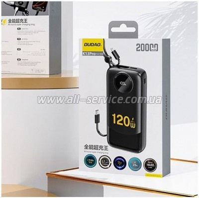 ������� ������������� Dudao K13Pro 20000mAh PD 22.5W (6977196680276)