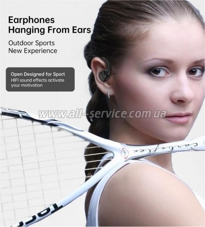 �������� Choetech Open-ear � LED ������� Black (BH-T25-BK)