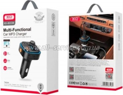 FM  XO BCC08    MP3/PD/2USB/3,1A  (XO-BCC08)