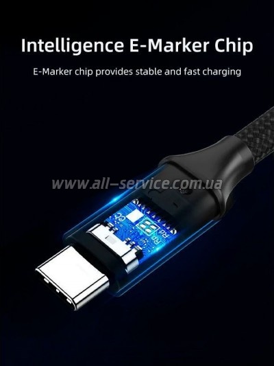 ���� ������ USB-C to USB-C 2.0m 100W USB3.1 20Gbps 4K60Hz Cabletime (CA914234)