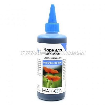 Чернила Makkon Epson L100/ L200/ L300/ L800 250 мл cyan (IMN-EPS-L100-250C) Чернила Makkon Epson L100/ L200/ L300/ L800 250 мл cyan (IMN-EPS-L100-250C)