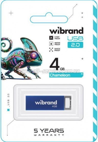  Wibrand 4GB Chameleon Blue USB 2.0 (WI2.0/CH4U6U)