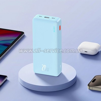 ������� ������������� Baseus Airpow 20000mAh 20W PD blue (P10022804313-00)