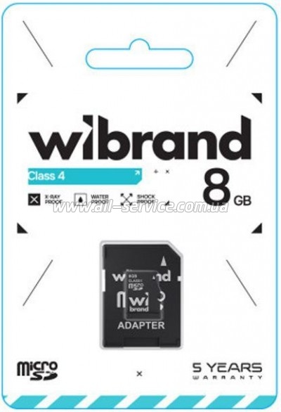   Wibrand 8GB microSD class 4 (WICDC4/8GB-A)