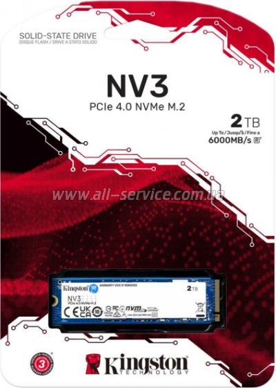 SSD M.2 2280 2TB Kingston (SNV3S/2000G)