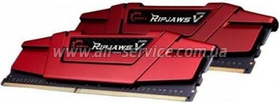     DDR4 8GB (2x4GB) 2400 MHz RIPJAWS V RED G.Skill (F4-2400C17D-8GVR)