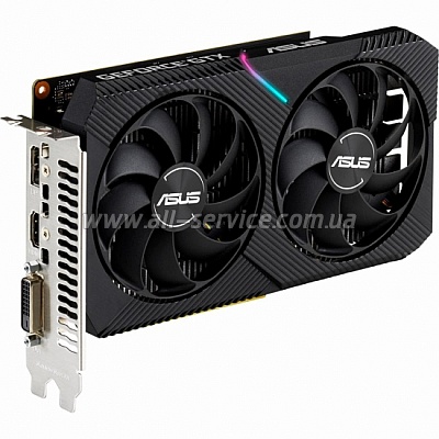  ASUS GeForce GTX1650 4096Mb DUAL OC D6 MINI (DUAL-GTX1650-O4GD6-MINI)