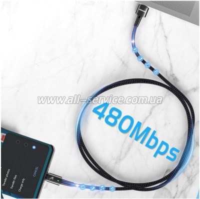 ���� ������ USB 2.0 AM to USB-C 1.0m 7A 100W blue Essager (EXC7A-CG03-P)