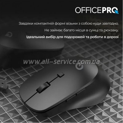  OfficePro M305B Silent Click Ergonomic Wireless Black (M305B)