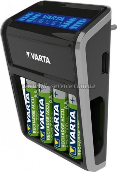 �������� ���������� Varta LCD Plug Charger + 4 x �A 2100mAh (57687101441)