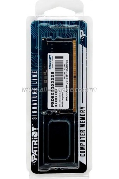     SoDIMM DDR5 8GB 4800 MHz Patriot (PSD58G480041S)