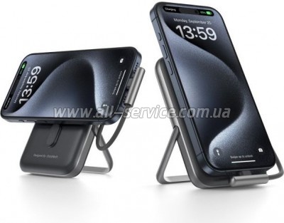   Choetech Magnetic Wireless 10000mAh Black (B735-CCBK)