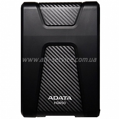 1TB ADATA HD650 2.5" USB 3.1 Durable Black (AHD650-2TU31-CBK)