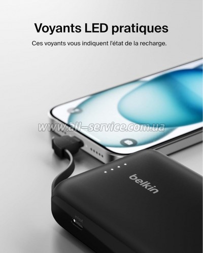 ������� ������������� Belkin 10000mAh, 20W, USB-C, Black (BPB021HQBK)