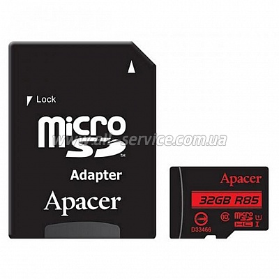   APACER microSDHC 32GB UHS-I U1 +  (AP32GMCSH10U5-R)