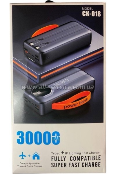 ������� ������������� XoKo 30000mAh PD 22,5W black (WK-CK-018)