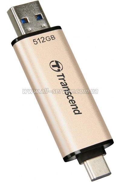  Transcend 512GB JetFlash 930C Gold-Black USB 3.2/Type-C (TS512GJF930C)