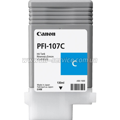  Canon PFI-107 imagePROGRAF IPF680/ 685 Cyan (6706B001AA)