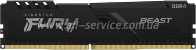 ������ ������ ��� ���������� DDR4 64GB (2x32GB) 3600 MHz Fury Beast Black Kingston Fury (ex.HyperX) (KF436C18BBK2/64)