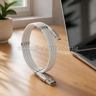 ���� ������ USB 2.0 AM to USB-C 1.0m 2.4A white XoKo (XK-UTC-001-WH)