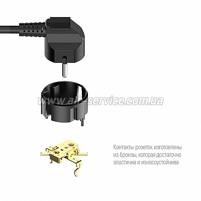   olorWay 6 / 4 USB Black 2M (CW-CHE64B)