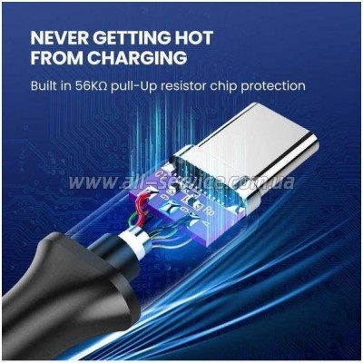 ���� ������ USB 3.0 AM to USB-C 1.0m US184 Black Ugreen (20882)