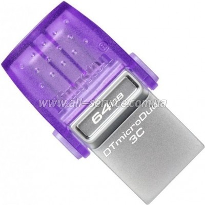  Kingston 64GB DataTraveler microDuo 3C USB 3.2/Type C (DTDUO3CG3/64GB)