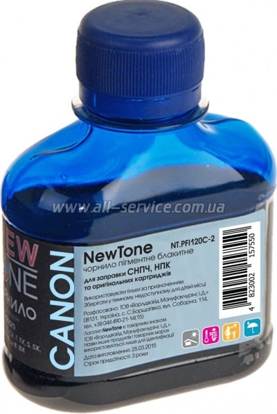 Чернила NewTone Canon imagePROGRAF TM-200/ TM-305 100г Cyan Пигментные (NT.PFI120C-2) Чернила NewTone Canon imagePROGRAF TM-200/ TM-305 100г Cyan Пигментные (NT.PFI120C-2)