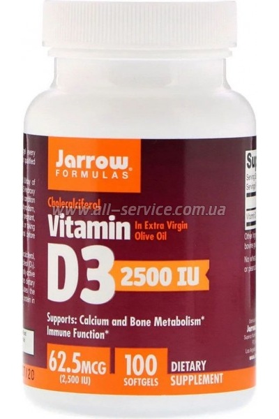  Jarrow Formulas  D3 (), 2500 , 100   (JRW-29042)