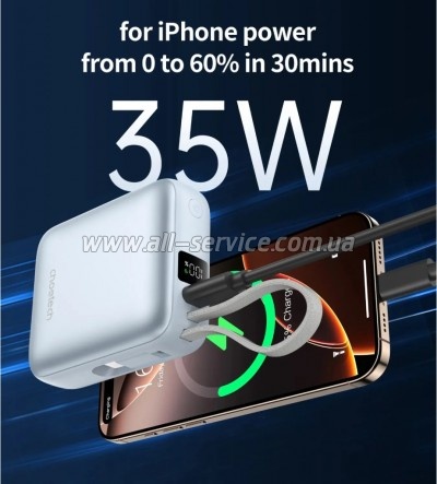������� ������������� Choetech 10000mAh 35W PD Blue (B832-LBE)