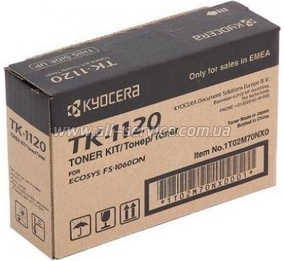 Тонер-картридж Kyocera TK-1120 Kyocera Mita FS-1060 / 1025 / 1125 (1T02M70NXV) Тонер-картридж Kyocera TK-1120 Kyocera Mita FS-1060 / 1025 / 1125 (1T02M70NXV)