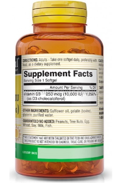  Mason Natural  D3 10000 , Vitamin D, 30   (MAV16238)