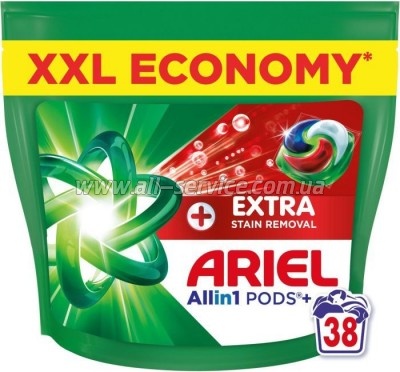    Ariel Pods+ All-in-1 Extra Stain Removal    38 . (8700216764254)