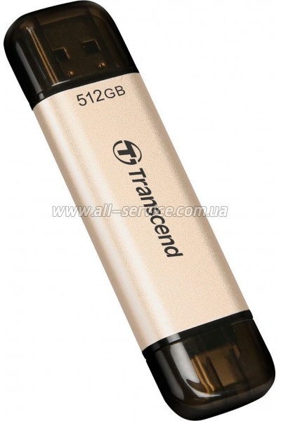  Transcend 512GB JetFlash 930C Gold-Black USB 3.2/Type-C (TS512GJF930C)