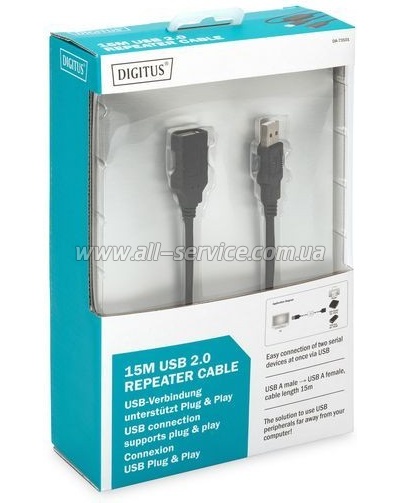 ���� ������ USB 2.0 AM/AF 15.0m Active Digitus (DA-73101)
