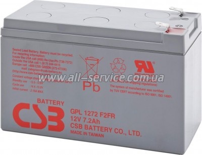 �������������� ������� CSB 12V 7.2Ah (GPL1272F2)