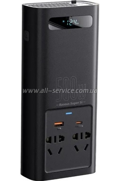   12V/220V 500W Super Si Power Inverter CN/EU Black Baseus (CGNB000101)