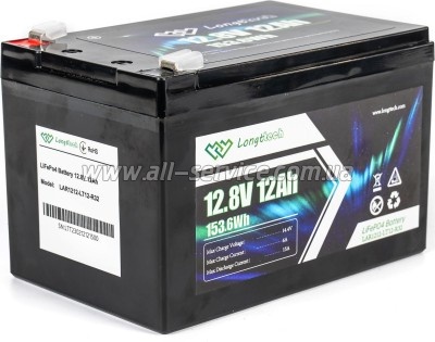 ������� LiFePo4 Longttech 12.8V 12Ah (LAR1212-LT12-R32)