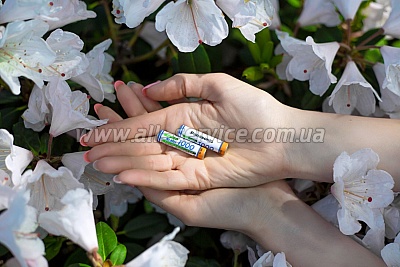 ����������� PANASONIC High Capacity R03/AAA 1000mAh 2bl  (BK-4HGAE/2BE) ���� �� 1 �����