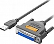 ������ ��� �������� USB 2.0 to DB25 2.0m US167 black Ugreen (20224)