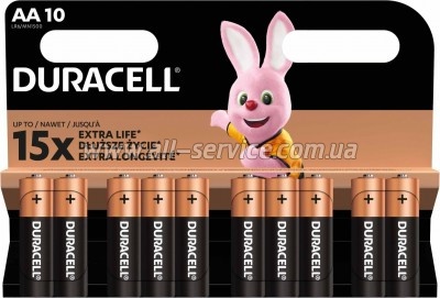 ��������� Duracell AA MN1500 LR06 * 10 (5002508/ 5006461)