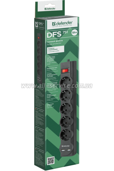   DEFENDER DFS 751 1,8  5  2xUSB 2.1A (99751)