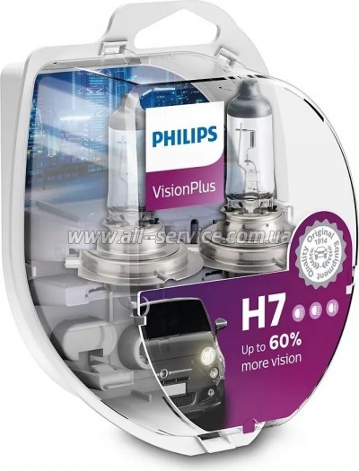  Philips H7 VisionPlus, 2 (12972VPS2)