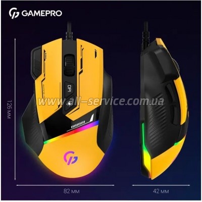  GamePro GM300Y USB Yellow/Black (GM300Y)