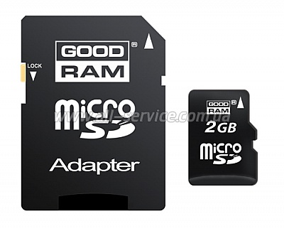   2GB GOODRAM microSD +  RETAIL 9 (SDU2GAGRR9)