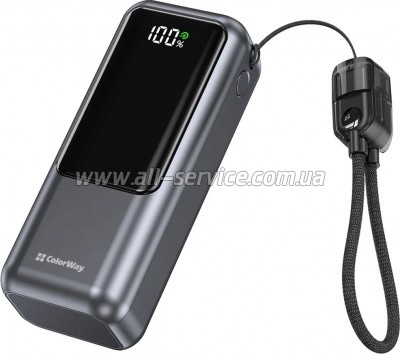 ������� ������������� ColorWay 10000mAh Urban PD 22.5W Gray (CW-PB100LP03GR)