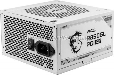   MSI 850W (MAG A850GL PCIE5 WHITE)