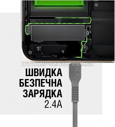 ���� ������ USB 2.0 AM to USB-C 1.2m Black ACCLAB (1283126518232)
