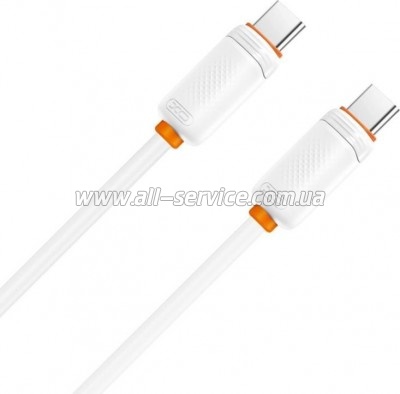 ���� ������ USB-C to USB-C 1.0m 27W white XO (XO-CB-300CC-WH)